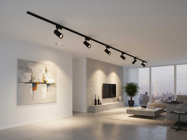 2 meter pro set railverlichting met 6 st 18w 4000k railspot (1x) - afbeelding 3 van  9