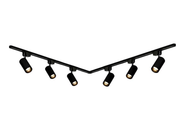 2 meter pro set railverlichting met 6 st 18w 4000k railspot (2x) - afbeelding 5 van  9