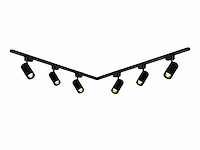 2 meter pro set railverlichting met 6 st 18w 4000k railspot (4x) - afbeelding 5 van  9