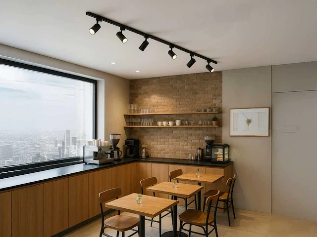 2 meter pro set railverlichting met 6 st 18w 4000k railspot (4x) - afbeelding 6 van  9