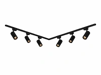 2 meter pro set railverlichting met 6x 18w 4000k railspot (4x) - afbeelding 4 van  8