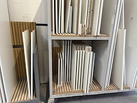 2 meubelkarren incl houten panelen - afbeelding 4 van  7