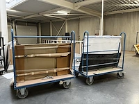 2 meubelkarren met rug - afbeelding 1 van  5
