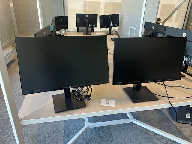 2 monitors 23,8inch hp p24q g4 - afbeelding 1 van  4