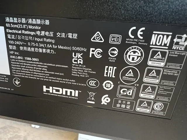2 monitors 23,8inch hp p24q g4 - afbeelding 4 van  4