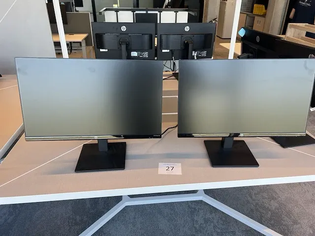 2 monitors 23,8inch hp p24q g4 - afbeelding 1 van  4