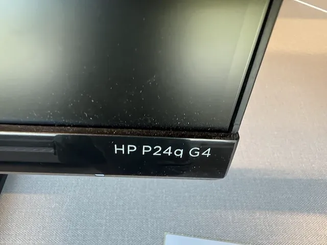 2 monitors 23,8inch hp p24q g4 - afbeelding 3 van  4