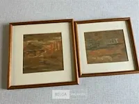 2 olieverfschilderijtjes carine cox - afbeelding 3 van  10