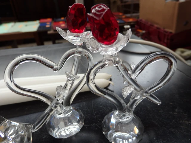 2 paar glasfiguren - afbeelding 2 van  2