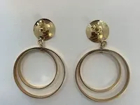 2 paar goudkleurige oorbellen - afbeelding 4 van  7