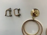 2 paar goudkleurige oorbellen - afbeelding 5 van  7