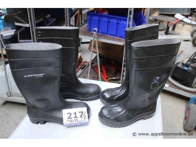 2 paar laarzen wo dunlop maat 38&39 - afbeelding 1 van  3