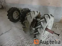 2 paar wielen voor helmstok