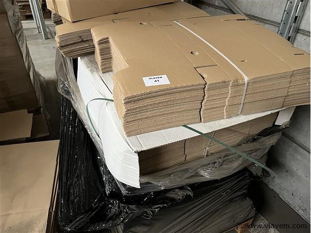 2 palletten, inh. div. kartonnen verpakkingsdozen - afbeelding 1 van  2