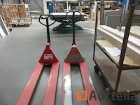 2 palletwagens lange handmatige vorken - afbeelding 2 van  8
