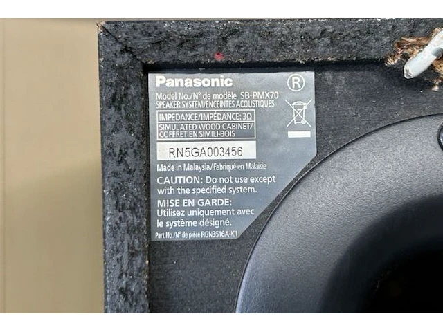 2 panasonic luidsprekers - afbeelding 4 van  4