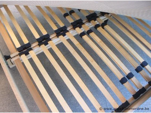 2 persoons bed vv lattenbodem en matras tencel 1000hr 140x200 - afbeelding 3 van  3