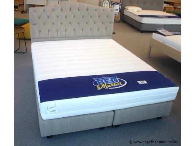 2 persoons bed/boxspring 160x200 compleet met matras - afbeelding 1 van  3