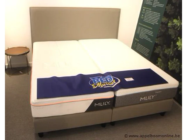 2 persoons bed/boxspring 180x200 vv 2 matrassen mlily - afbeelding 1 van  4