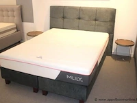 2 persoons bed/boxspring vv matras mlily 160x200 en 2 bijsetteafeltjes - afbeelding 1 van  4