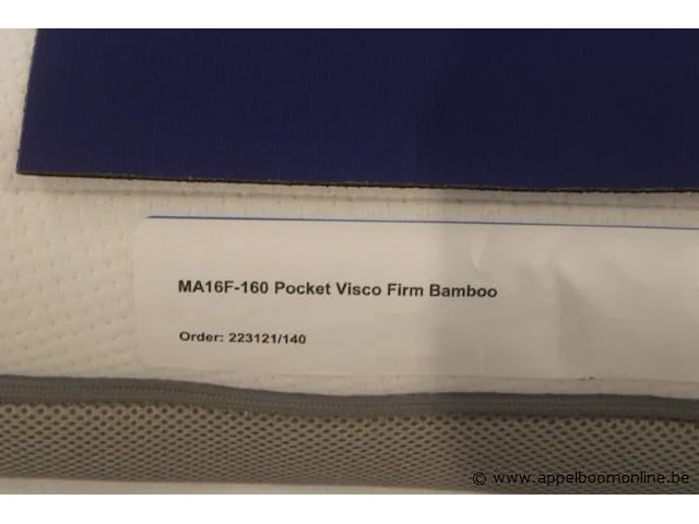 2 persoons bed/boxspring vv matras pocket visco bamboo 160x200 - afbeelding 2 van  4