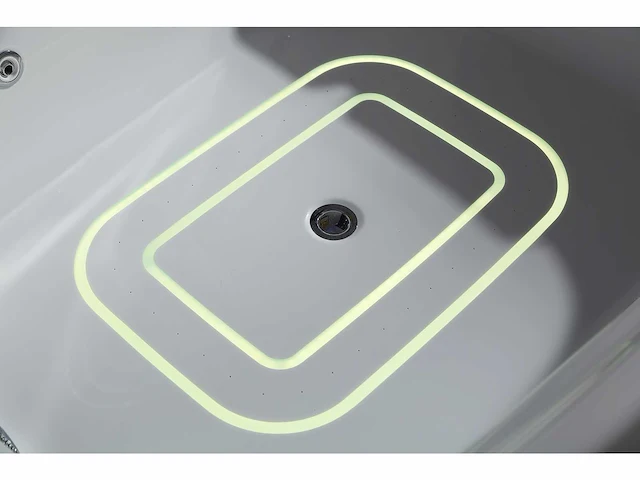 2-persoons vrijstaand massagebad glans wit - bluetooth - afbeelding 2 van  19