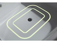 2-persoons vrijstaand massagebad glans wit - bluetooth - afbeelding 2 van  19
