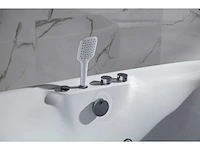 2-persoons vrijstaand massagebad glans wit - bluetooth - afbeelding 5 van  19