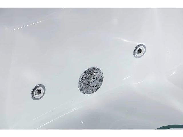 2-persoons vrijstaand massagebad glans wit - bluetooth - afbeelding 7 van  19