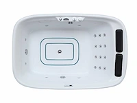 2-persoons vrijstaand massagebad glans wit - bluetooth - afbeelding 10 van  19