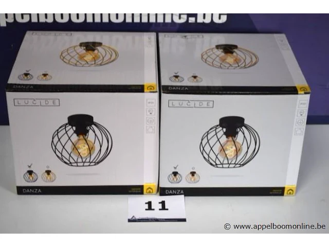 2 plafondlampen lucide danza - afbeelding 1 van  2