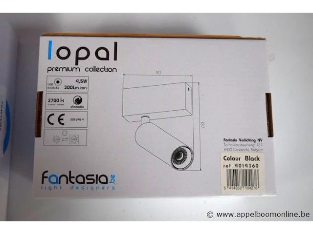 2 plafondlampen vv 1 led spot plus 1 plafondlamp vv 3 led spots fantasia lopal - afbeelding 2 van  3