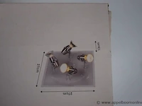 2 plafondlampen vv 4 spots lucide jeo - afbeelding 2 van  3