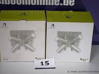 2 plafondlampen vv 4 spots lucide titto - afbeelding 1 van  2