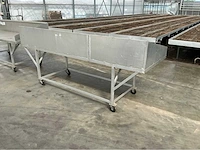 2 planttafels aluminium overige teeltmateriaal; (2x) - afbeelding 4 van  9