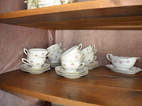 2 porseleinen koffieserviezen, 5 sierstukken - afbeelding 8 van  14