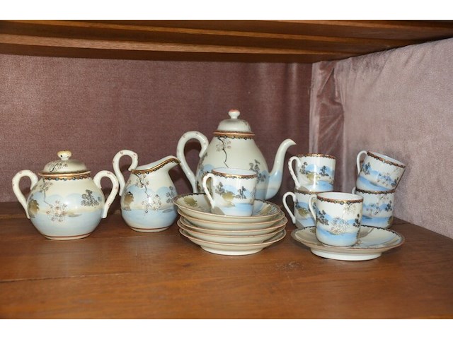 2 porseleinen koffieserviezen, 5 sierstukken - afbeelding 14 van  14