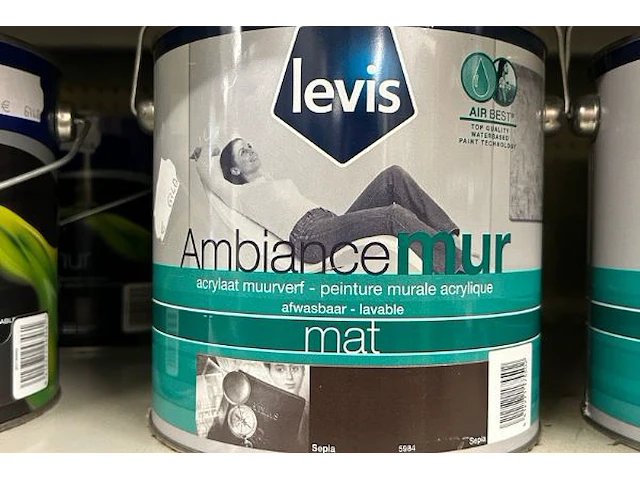 2 potten verf levis - afbeelding 2 van  2