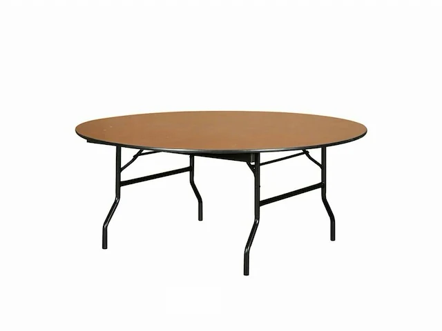 2 pro buffettafels rond - ø 183 cm - met ecru stretch top - afbeelding 1 van  6