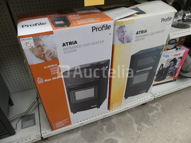 2 profiel atria gas infrarood kachels - afbeelding 1 van  4