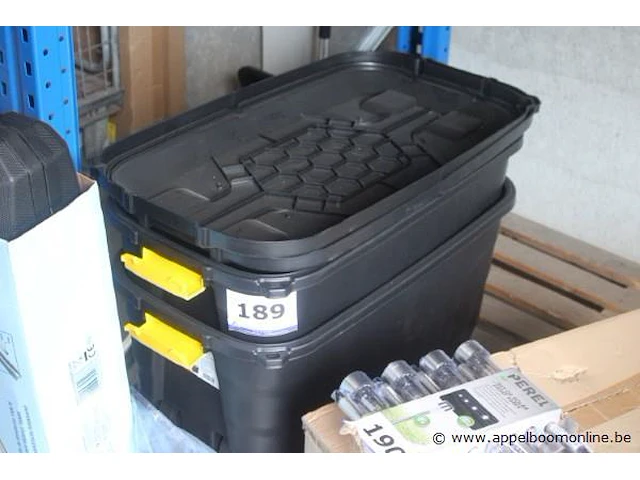 2 pvc materiaalkisten - afbeelding 1 van  1