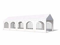 2 pvc partytenten elite 2.3 - 3 x 10 m - wit + grondframe - afbeelding 1 van  13