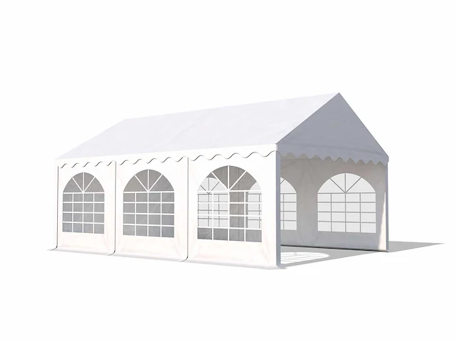 2 pvc partytenten elite 2.3 - 4 x 6 m - wit + grondframe - afbeelding 1 van  13