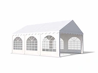 2 pvc partytenten elite 2.3 - 4 x 6 m - wit + grondframe - afbeelding 1 van  13