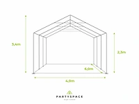 2 pvc partytenten elite 2.3 - 4 x 6 m - wit + grondframe - afbeelding 6 van  13
