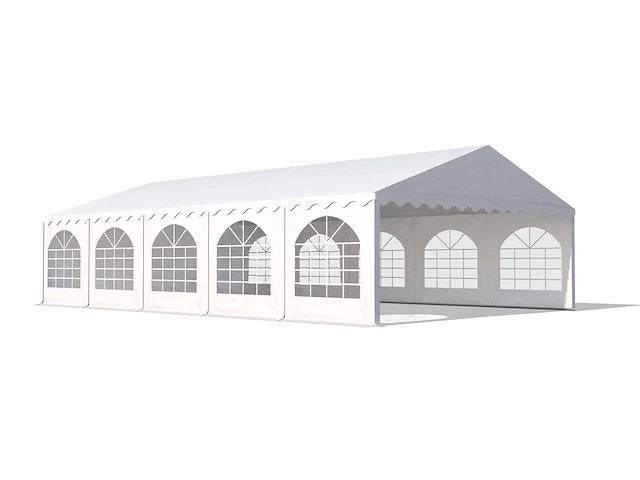 2 pvc partytenten elite 2.3 - 6 x 10 m - wit + grondframe - afbeelding 1 van  13