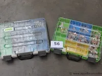 2 pvc stapelkoffers met inhoud - afbeelding 1 van  3