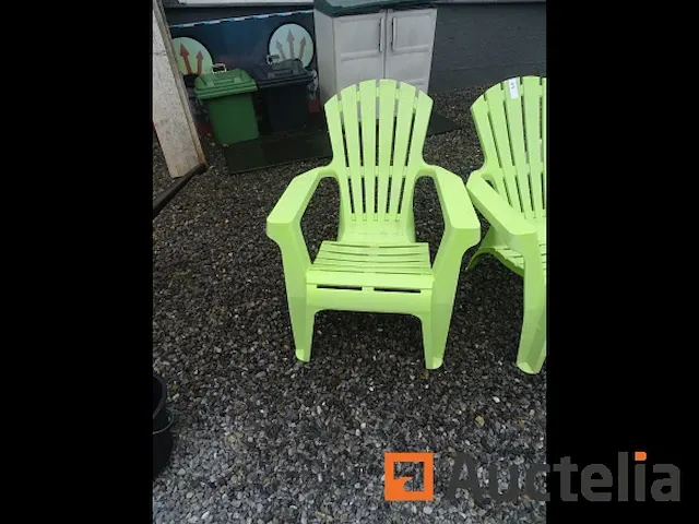 2 pvc tuin stoelen - afbeelding 4 van  4
