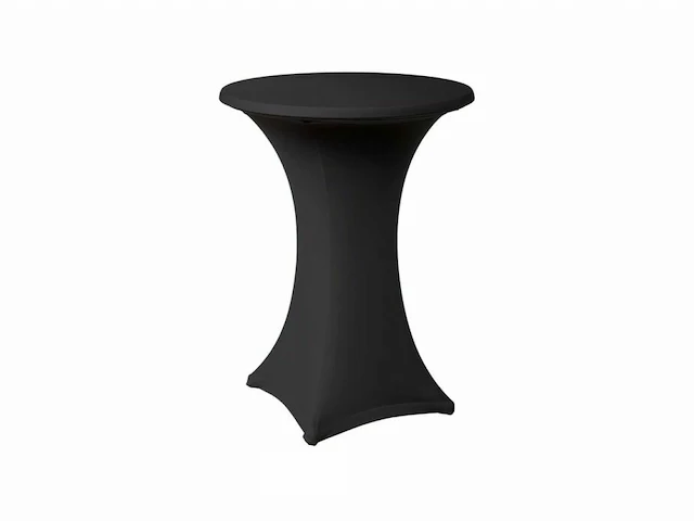 2 receptietafels 110 cm + antraciet stretch hoes - afbeelding 1 van  6