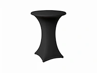 2 receptietafels 110 cm + antraciet stretch hoes - afbeelding 1 van  6